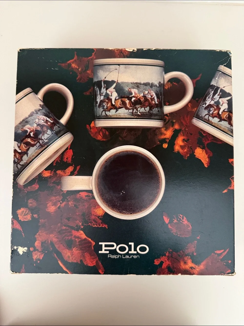 Vintage Polo by Ralph Lauren Country Mugs Set of 4